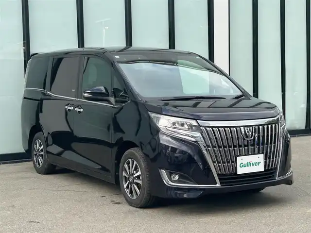トヨタ エスクァイア Gi プレミアムパッケージ 大阪府 2019(平31)年 2.1万km スパークリングブラックパールクリスタルシャイン 純正９インチナビ/   フルセグTV/CD/DVD/Bluetooth/USB/バックモニター/衝突軽減ブレーキ/横滑り防止装置/コーナーセンサー/前席シートヒーター/両側パワースライドドア/クルーズコントロール/レーンキープアシスト/ステアリングスイッチ/両側パワースライドドア/アイドリングストップ/ステアリングヒーター/前後ドライブレコーダー/純正フロアマット/ハーフレザーシート/プッシュスタート/スマートキー/ＥＴＣ/ＬＥＤライト