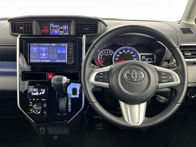 トヨタ タンク カスタムG－T 愛知県 2017(平29)年 6.2万km ブラックマイカメタリック/レーザーブルークリスタルシャイン 2トーン 純正メモリナビ・フルセグＴＶ/バックカメラ/両側パワースライドドア/衝突被害軽減ブレーキ/LEDヘッドライト/ETC/スマートキー/エンジンプッシュスタート