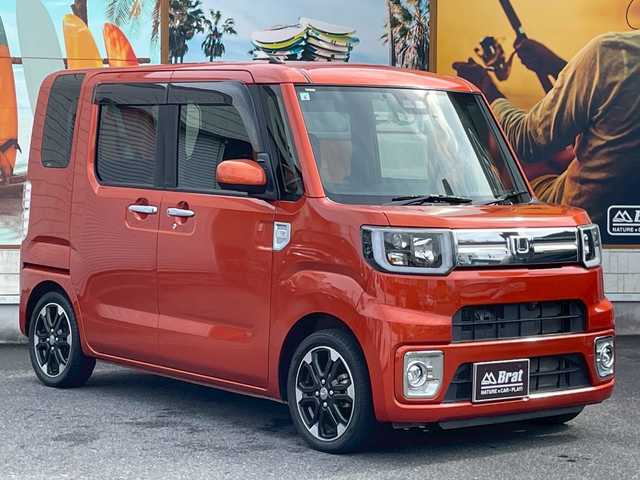 ダイハツ ウェイク G ターボ リミテッド SAⅢ 宮崎県 2019(平31)年 1.7万km トニコオレンジメタリック 両側パワースライドドア　/ケンウッドメモリーナビ　/全方位カメラ　/ETC　/ドラレコ　/オートハイビーム　/アイストップ　/USB入力　/DVD　/CD　/Bluetooth　/ワンセグTV　/社外フロアマット　/ドアバイザー　/バックソナー