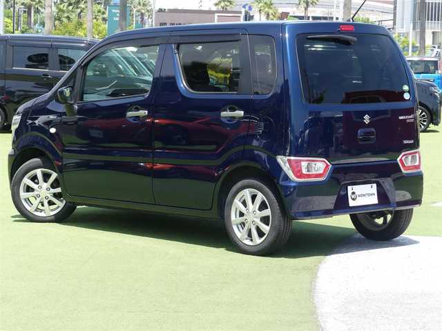 スズキ ワゴンＲ HYBRID FX リミテッド 千葉県 2018(平30)年 3.5万km ノクターンブルーパール スズキセーフティサポート/社外メモリーナビ/【DVD/CD再生機能　Bluetooth接続】/ヘッドアップディスプレイ/純正14インチアルミホイル/携帯リモコン