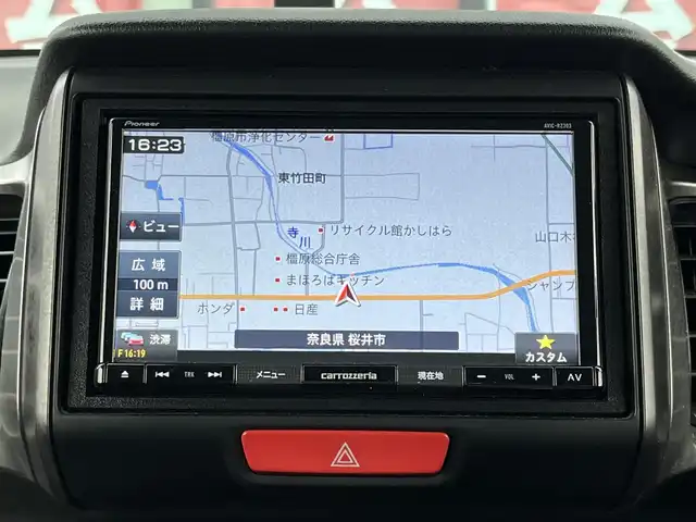 ホンダ Ｎ ＢＯＸ モデューロ X G ターボP 奈良県 2015(平27)年 4.4万km ポリッシュドメタルメタリック ワンセグナビ（ＡＶＩＣ－ＲＺ３０３）　/ミュージックサーバー（ＳＤ）　/バックカメラ　/クルーズコントロール　/スマートキー　/純正フロアマット　/ハーフレザーシート　/両側パワースライドドア　/純正アルミホイール