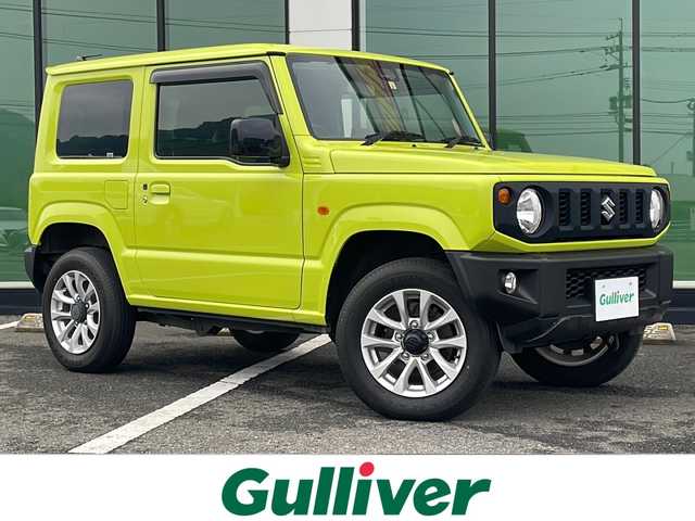 スズキ ジムニー XL 福岡県 2022(令4)年 3万km キネティックイエロー 社外１０インチナビ/Ｂｌｕｅｔｏｏｔｈ/フルセグＴＶ/ＣＤ／ＤＶＤ再生機能有/ＨＤＭＩ/ＥＴＣ/純正１６インチアルミ/純正ラバーフロアマット/オートエアコン/セーフティサポート/スマートキー