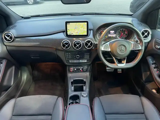 メルセデス・ベンツ Ｂ２５０ 4MATIC スポーツ 山梨県 2016(平28)年 2.6万km マウンテングレー パノラマＳＲ/レーダーセーフティＰ/純正ＨＤＤナビ/フルセグ/Ｂカメラ/前後ＰＤＣ/キーレスゴー/黒半革/前席シートＨ/シートメモリ/キーレスゴー/ＬＥＤヘッドライト/ＥＴＣ２．０/純正１８ＡＷ