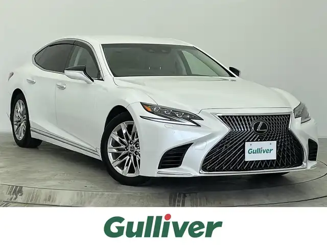 レクサス ＬＳ 500 Iパッケージ 宮城県 2020(令2)年 5.4万km ソニッククォーツ ワンオーナー/純正ナビ/(AM/FM/CD/DVD/SD/USB/BT/TV/AUX/Miracast)/全方位カメラ/前方ドライブレコーダー/ビルトインETC2.0/レーダークルーズコントロール/BSM/HUD/パワートランク/パドルシフト/レザーシート/パワーシート/シートメモリー/シートヒーター/エアシート/ステアリングヒーター/電動チルト＆テレスコピックステアリング/リアサンシェード/プッシュスタート/スマートキー/オートライト/オートマチックハイビーム/LEDヘッドライト/シーケンシャルヘッドランプ/純正フロアマット/純正19インチアルミホイール/禁煙車