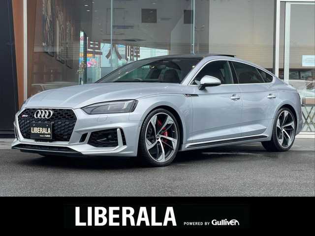 アウディ ＲＳ５ スポーツバック 鹿児島県 2019(令1)年 6.4万km フローレットシルバーM 純正メモリーナビ/BT/USB/AUX/フルセグTV/DVD/ETC/前後ドラレコ/全方位カメラ/バーチャルコックピット/コーナーセンサー/パーワーシート左右/シートヒーター/純正２０インチアルミホイール/マトリクスLEDヘッドライト/アウディープレセンスシティー/V6ツインT/B/F/プロテクションフィルム