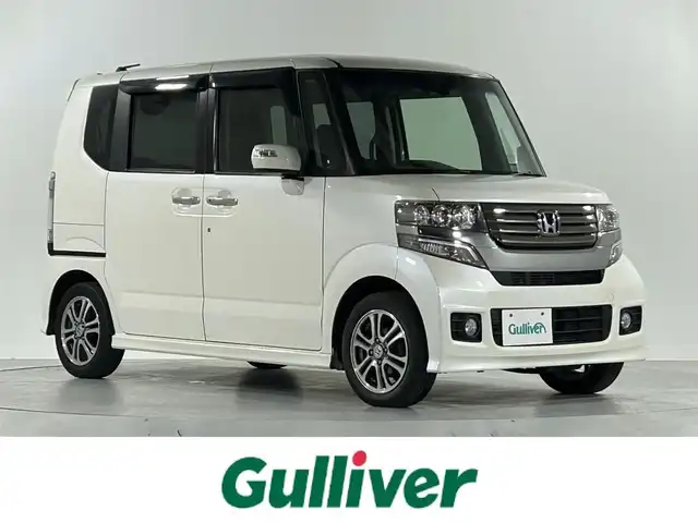 ホンダ Ｎ ＢＯＸ カスタム G Aパッケージ 佐賀県 2014(平26)年 8.5万km プレミアムホワイトパール 純正SDナビ(VXM-155VSi)/ワンセグテレビ/CDDVD再生/バックカメラ/Bluetoothオーディオ接続/両側パワースライドドア/ETS/純正アルミホイール/純正フロアマット/オートライト