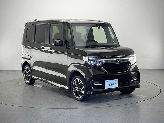 ホンダ Ｎ ＢＯＸ カスタム G EX ターボ ホンダセンシング 長野県 2018(平30)年 2.5万km プレミアムグラマラスブロンズP 4WD/社外メモリーナビ（CD/DVD/BT/AM/FM)/アダクティブクルーズコントロール/両側パワースライドドア/先行車標識認識/パドルシフト/オートライト/シートヒーター/バックカメラ/LEDヘッドライト/電格ミラー/ウィンカーミラー/ドアミラーヒーター/2列目サンシェードあり/ステアリングスイッチ/スペアキー/アイドリングストップ/プッシュスタート