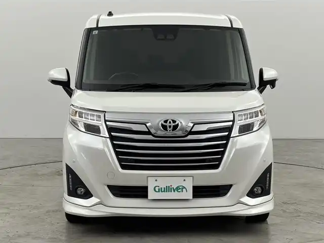 トヨタ ルーミー カスタムG 福岡県 2019(令1)年 5.9万km パールホワイトⅢ ワンオーナー　/純正９型ナビ／フルセグＴＶ　/クルーズコントロール　/コーナーセンサー　/衝突軽減ブレーキ　/アイドリングストップ　/両側電動スライドドア　/シートヒーター　/純正１４インチＡＷ　/ＬＥＤヘッドライト