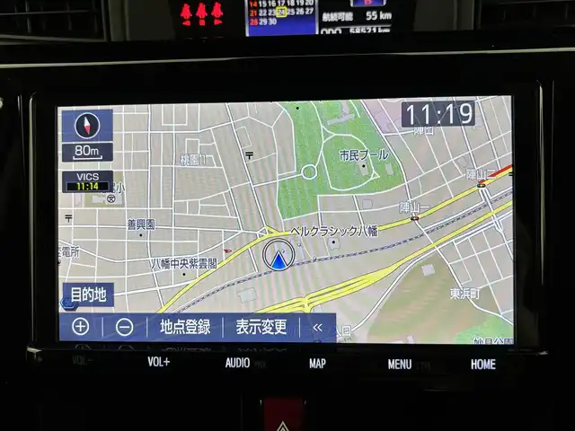 トヨタ ルーミー カスタムG 福岡県 2019(令1)年 5.9万km パールホワイトⅢ ワンオーナー　/純正９型ナビ／フルセグＴＶ　/クルーズコントロール　/コーナーセンサー　/衝突軽減ブレーキ　/アイドリングストップ　/両側電動スライドドア　/シートヒーター　/純正１４インチＡＷ　/ＬＥＤヘッドライト