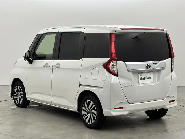 トヨタ ルーミー カスタムG 福岡県 2019(令1)年 5.9万km パールホワイトⅢ ワンオーナー　/純正９型ナビ／フルセグＴＶ　/クルーズコントロール　/コーナーセンサー　/衝突軽減ブレーキ　/アイドリングストップ　/両側電動スライドドア　/シートヒーター　/純正１４インチＡＷ　/ＬＥＤヘッドライト