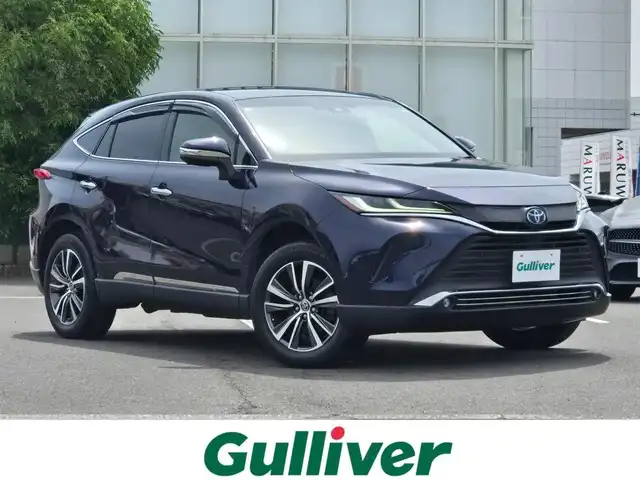 トヨタ ハリアー ハイブリッド G 鹿児島県 2020(令2)年 7.6万km ダークブルーマイカ デジタルインナーミラー　/アダプティブクルーズコントロール　/ビルトインＥＴＣ　/前後ドライブレコーダー　/トヨタセーフティセンス　/Ｄ席パワーシート　/電動リアゲート　/ＭＴモード付きＡＴ　/純正ディスプレイオーディオ/Bluetoothオーディオ/前後コーナーセンサー/プッシュスタート/スマートキー/横滑り防止装置/レーンキープアシスト/エアバッグ(W＋サイド)/LEDヘッドライト