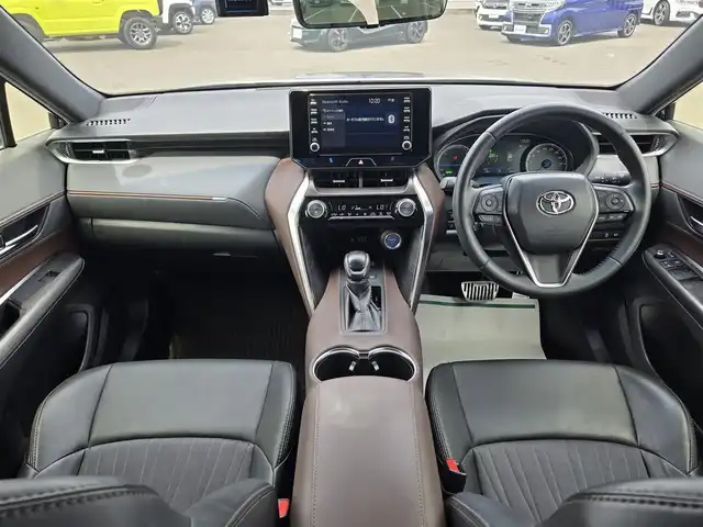 トヨタ ハリアー ハイブリッド G 鹿児島県 2020(令2)年 7.6万km ダークブルーマイカ デジタルインナーミラー　/アダプティブクルーズコントロール　/ビルトインＥＴＣ　/前後ドライブレコーダー　/トヨタセーフティセンス　/Ｄ席パワーシート　/電動リアゲート　/ＭＴモード付きＡＴ　/純正ディスプレイオーディオ/Bluetoothオーディオ/前後コーナーセンサー/プッシュスタート/スマートキー/横滑り防止装置/レーンキープアシスト/エアバッグ(W＋サイド)/LEDヘッドライト