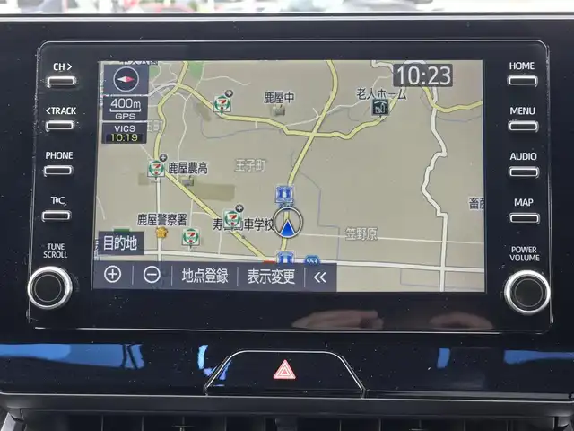 トヨタ ハリアー ハイブリッド G 鹿児島県 2020(令2)年 7.6万km ダークブルーマイカ デジタルインナーミラー　/アダプティブクルーズコントロール　/ビルトインＥＴＣ　/前後ドライブレコーダー　/トヨタセーフティセンス　/Ｄ席パワーシート　/電動リアゲート　/ＭＴモード付きＡＴ　/純正ディスプレイオーディオ/Bluetoothオーディオ/前後コーナーセンサー/プッシュスタート/スマートキー/横滑り防止装置/レーンキープアシスト/エアバッグ(W＋サイド)/LEDヘッドライト