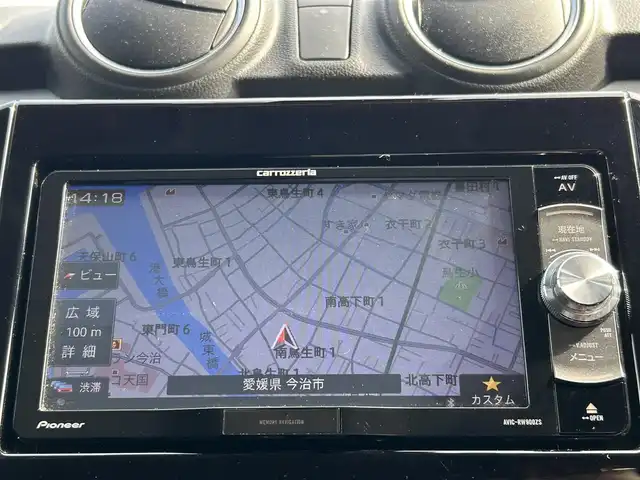 スズキ スイフト HYBRID RS 愛媛県 2017(平29)年 4.9万km バーニングレッドPM 禁煙車/登録時走行距離48827km/Pioneer製ナビ（AVIC-RW900ZS）/CD/DVD/フルセグTV/Bluetooth/バックカメラ/ETC/ドライブレコーダー/衝突被害軽減ブレーキ/レーンキープサポート/追従クルーズコントロール/オートライト/LEDヘッドライト/フォグランプ/本革ステアリング/パドルシフト/運転席シートヒーター/スマートキー/プッシュスタートボタン