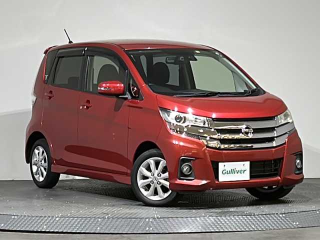 日産 デイズ ハイウェイスターX 愛媛県 2016(平28)年 5.1万km スパークリングレッドM 純正ナビ/Bluetooth/アラウンドビューモニター/エマージェンシーブレーキ/横滑り防止装置/フルセグテレビ/バックカメラ/アイドリングストップ/スマートキー/純正フロアマット/ベンチシート/純正AW/オートマチックハイビーム/ドアバイザー/プッシュスタート/ウィンカーミラー