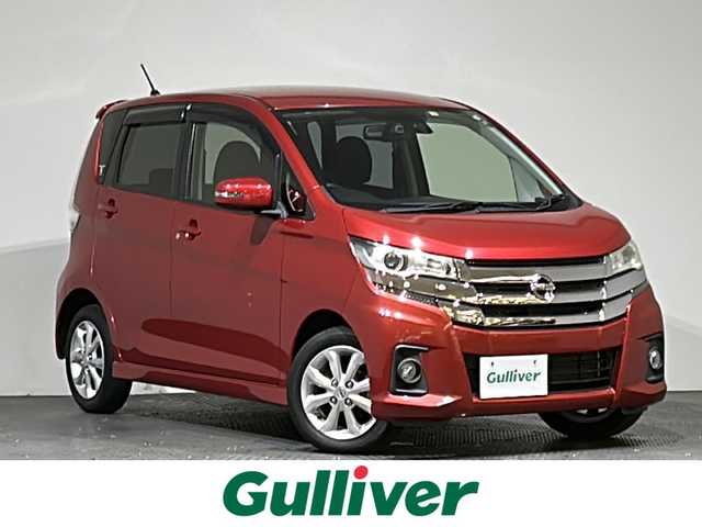 日産 デイズ ハイウェイスターX 愛媛県 2016(平28)年 5.1万km スパークリングレッドM 純正ナビ/Bluetooth/アラウンドビューモニター/エマージェンシーブレーキ/横滑り防止装置/フルセグテレビ/バックカメラ/アイドリングストップ/スマートキー/純正フロアマット/ベンチシート/純正AW/オートマチックハイビーム/ドアバイザー/プッシュスタート/ウィンカーミラー