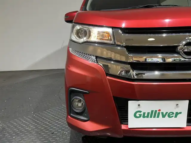 日産 デイズ ハイウェイスターX 愛媛県 2016(平28)年 5.1万km スパークリングレッドM 純正ナビ/Bluetooth/アラウンドビューモニター/エマージェンシーブレーキ/横滑り防止装置/フルセグテレビ/バックカメラ/アイドリングストップ/スマートキー/純正フロアマット/ベンチシート/純正AW/オートマチックハイビーム/ドアバイザー/プッシュスタート/ウィンカーミラー