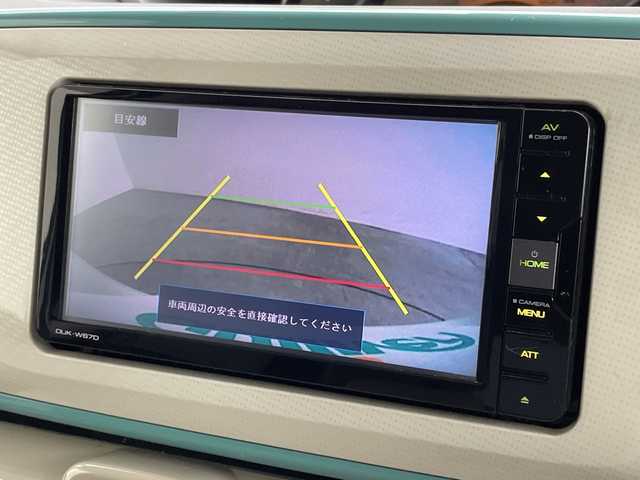 ダイハツ ムーヴ キャンバス G メイクアッフ SA Ⅱ 新潟県 2017(平29)年 9.2万km パールホワイトⅢ/ファインミントメタリック 2トーン 純正ディスプレイオーディオ【DUK-W67D】/　Bluetooth/CD/DVD/USB/スマートアシストII/・衝突回避支援ブレーキ機能/・衝突警報機能(対車両、対歩行者)/・車線逸脱警報機能/・誤発進抑制制御機能/・先行車発進お知らせ機能/両側パワースライドドア/コーナーセンサー/バックモニター/アイドリングストップ/LEDヘッドライト/ステアリングスイッチ