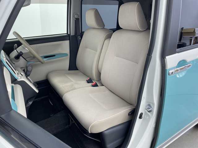 ダイハツ ムーヴ キャンバス G メイクアッフ SA Ⅱ 新潟県 2017(平29)年 9.2万km パールホワイトⅢ/ファインミントメタリック 2トーン 純正ディスプレイオーディオ【DUK-W67D】/　Bluetooth/CD/DVD/USB/スマートアシストII/・衝突回避支援ブレーキ機能/・衝突警報機能(対車両、対歩行者)/・車線逸脱警報機能/・誤発進抑制制御機能/・先行車発進お知らせ機能/両側パワースライドドア/コーナーセンサー/バックモニター/アイドリングストップ/LEDヘッドライト/ステアリングスイッチ