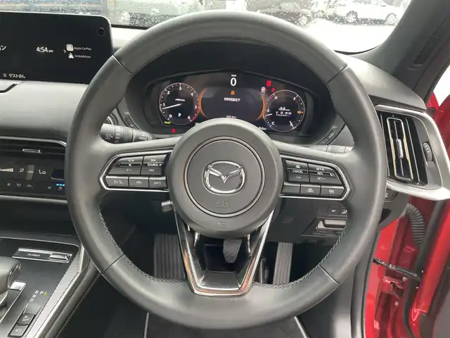 マツダ ＣＸ－６０ XD HV エクスクルーシブスポーツ 滋賀県 2023(令5)年 1.7万km ソウルレッドクリスタルM 禁煙車/マツダコネクトナビ/フルセグ.Bluetooth.Applecarplay.HDMI/全方位カメラ/i-Activsense/BOSEサウンド/ビルトインETC/レザーシート/全席シートヒーター/前席エアシート/ステアリングヒーター/前席パワーシート/パワーバックドア/置くだけ充電/パドルシフト/LEDヘッドライト/オートハイビーム/オートライト/スペアキー