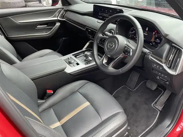 マツダ ＣＸ－６０ XD HV エクスクルーシブスポーツ 滋賀県 2023(令5)年 1.7万km ソウルレッドクリスタルM 禁煙車/マツダコネクトナビ/フルセグ.Bluetooth.Applecarplay.HDMI/全方位カメラ/i-Activsense/BOSEサウンド/ビルトインETC/レザーシート/全席シートヒーター/前席エアシート/ステアリングヒーター/前席パワーシート/パワーバックドア/置くだけ充電/パドルシフト/LEDヘッドライト/オートハイビーム/オートライト/スペアキー