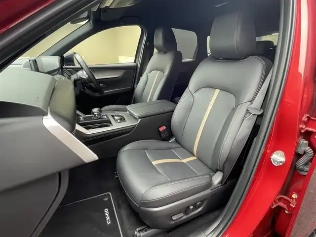 マツダ ＣＸ－６０ XD HV エクスクルーシブスポーツ 滋賀県 2023(令5)年 1.7万km ソウルレッドクリスタルM 禁煙車/マツダコネクトナビ/フルセグ.Bluetooth.Applecarplay.HDMI/全方位カメラ/i-Activsense/BOSEサウンド/ビルトインETC/レザーシート/全席シートヒーター/前席エアシート/ステアリングヒーター/前席パワーシート/パワーバックドア/置くだけ充電/パドルシフト/LEDヘッドライト/オートハイビーム/オートライト/スペアキー