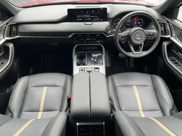 マツダ ＣＸ－６０ XD HV エクスクルーシブスポーツ 滋賀県 2023(令5)年 1.7万km ソウルレッドクリスタルM 禁煙車/マツダコネクトナビ/フルセグ.Bluetooth.Applecarplay.HDMI/全方位カメラ/i-Activsense/BOSEサウンド/ビルトインETC/レザーシート/全席シートヒーター/前席エアシート/ステアリングヒーター/前席パワーシート/パワーバックドア/置くだけ充電/パドルシフト/LEDヘッドライト/オートハイビーム/オートライト/スペアキー