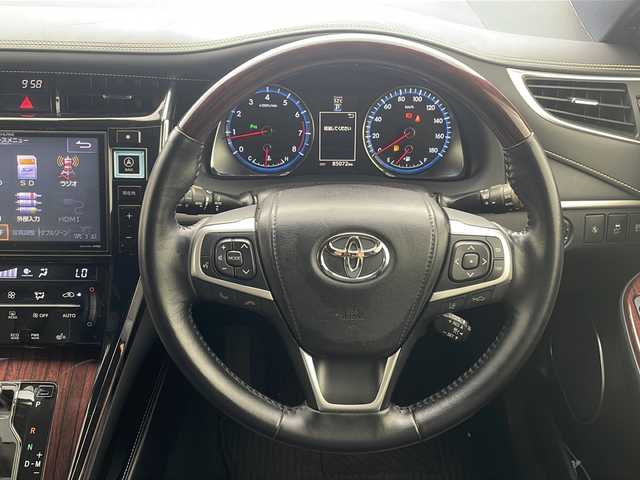 トヨタ ハリアー プレミアム 沖縄県 2015(平27)年 8.5万km ブラック 社外ナビ【アルパイン９inchEX900】/　（フルセグＴＶ、ＣＤ、ＤＶＤ、Ｂｌｕｅｔｏｏｔｈ）　/バックカメラ/ＥＴＣ/トヨタセーフティセンス/クルーズコントロール/パワーシート/プッシュスタート/スマートキー/コーナーセンサー/保証書