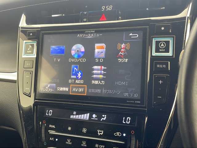 トヨタ ハリアー プレミアム 沖縄県 2015(平27)年 8.5万km ブラック 社外ナビ【アルパイン９inchEX900】/　（フルセグＴＶ、ＣＤ、ＤＶＤ、Ｂｌｕｅｔｏｏｔｈ）　/バックカメラ/ＥＴＣ/トヨタセーフティセンス/クルーズコントロール/パワーシート/プッシュスタート/スマートキー/コーナーセンサー/保証書