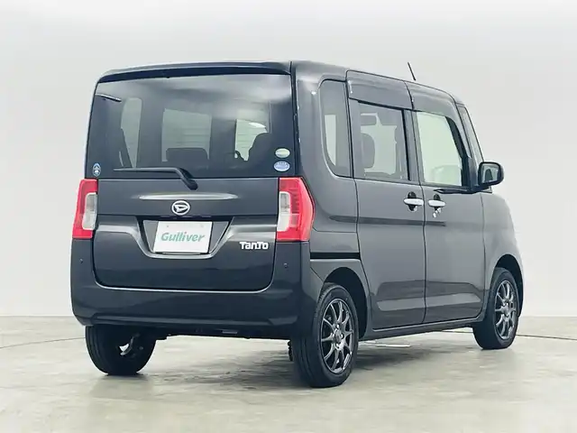 ダイハツ タント L SAⅡ 福島県 2016(平28)年 2.3万km ブラックマイカメタリック スマートアシストII　/・衝突被害軽減システム　/・車線逸脱警報　/・誤発進抑制制御機能　/リモコンキー　/純正フロアマット　/フロアマット/ヘッドライトレベライザー　/アイドリングストップ　/電動格納ミラー　/ドアバイザー/社外ＡＷ/横滑り防止装置/ABS/ベンチシート