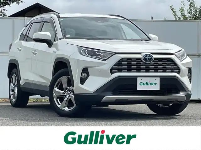 トヨタ ＲＡＶ４ ハイブリッドG 岩手県 2020(令2)年 5.1万km ホワイトパールクリスタルシャイン 純正９型ナビ　Ｆカメラ　Ｂカメラ　Ｂｌｕｅｔｏｏｔｈ　ＣＤ　ＤＶＤ　フルセグ　BSM　シートヒーター　ステアヒーター　ＬＥＤオートライト　純正１８ＡＷ　ルーフレール　ＰＷバックドア　ＡＣ１００Ｖ