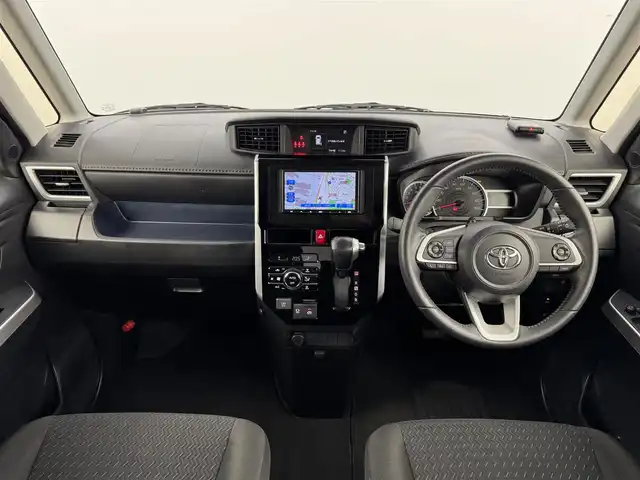 トヨタ ルーミー カスタムG－T 福岡県 2022(令4)年 6.6万km ブラックマイカメタリック/パールホワイト2トーン 社外７インチナビ　/ＥＴＣ　/全方位カメラ　/両側パワースライドドア　/レーダークルーズコントロール　/衝突被害軽減システム　/横滑り防止装置　/コーナーセンサー　/革巻きステアリング　/純正１５インチアルミホイール