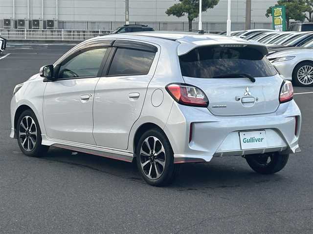 三菱 ミラージュ G 岡山県 2020(令2)年 7.1万km ホワイトダイヤモンド 登録時走行距離70975km/社外ナビ(AM.FM.CD.DVD.TV.BT)/フルセグTV/バックカメラ/ETC/前後ドライブレコーダー/衝突軽減ブレーキ/横滑り防止装置/クルーズコントロール/レーンキープアシスト/オートライト/オートマチックハイビーム/アイドリングストップ/15インチ純正AW/純正フロアマット/プッシュスタート/ドアバイザー