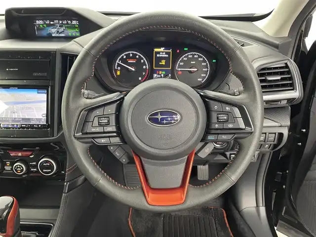 スバル フォレスター ハイブリッド X－ブレイク 福井県 2022(令4)年 1.2万km クリスタルブラックシリカ アルパインナビ/CD/DVD/Bluetooth/フルセグ/アイサイト/・プリクラッシュブレーキ/・全車速追従機能付クルーズコントロール/・ツーリングアシスト/・アクティブレーンキープ/パワーバックドア/パワーシート/シートヒーター/ETC/プッシュスタート