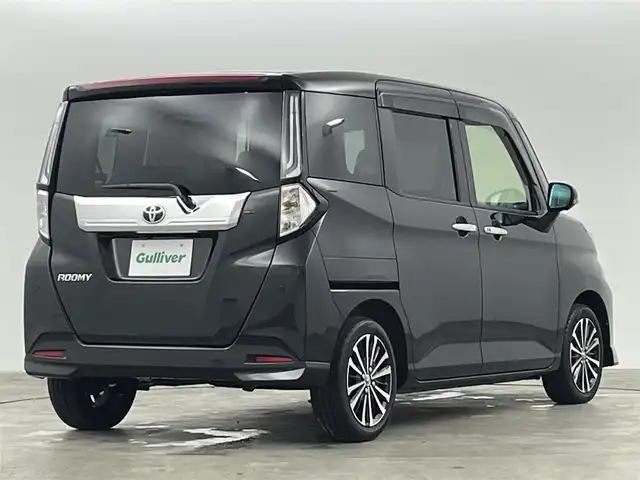 トヨタ ルーミー カスタムG－T 福島県 2022(令4)年 0.6万km ブラックマイカメタリック スマートアシスト/・衝突軽減/・車線逸脱警報/・誤発信抑制機能/。先行車発進告知/・ふらつき警報/・レーダークルーズコントロール/・オートハイビーム/純正ＳＤナビゲーション　/全方位カメラ　/両側パワースライドドア　/電子パーキング　/・ブレーキホールド　/ＥＴＣ　/革巻きステアリング　/・チルトステアリング　/・ステアリングスイッチ　/プッシュスタート/・スマートキー/LEDライト/・オートライト/・フォグライト/コーナーセンサー/・ウィンカーミラー/純正フロアマット