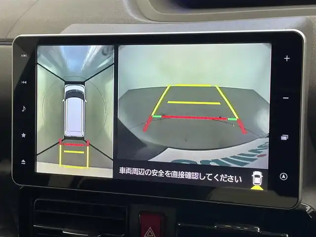 ダイハツ タント カスタム RS 愛知県 2019(令1)年 6.4万km ブラックマイカメタリック 純正９型ナビ　フルセグＴＶ　Ｂｌｕｅｔｏｏｔｈ　全方位カメラ　シートヒーター　両側パワースライドドア　スマアシIII　衝突軽減　車線逸脱警報　コーナーセンサー　ＬＥＤライト　オートハイビーム　ＥＴＣ　TVキャンセラー　ハーフレザーシート　禁煙車