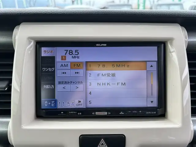 スズキ ハスラー F リミテッド Ⅱ 愛媛県 2018(平30)年 3万km アクティブイエロー/スチールシルバー2トーン 社外7インチナビ【AVN135M】/　CD/ワンセグTV/ビルトインETC/前席シートヒーター/レーダーブレーキサポート/プッシュスタート/オートライト/HIDヘッドライト/ゴムマット/電動格納ミラー