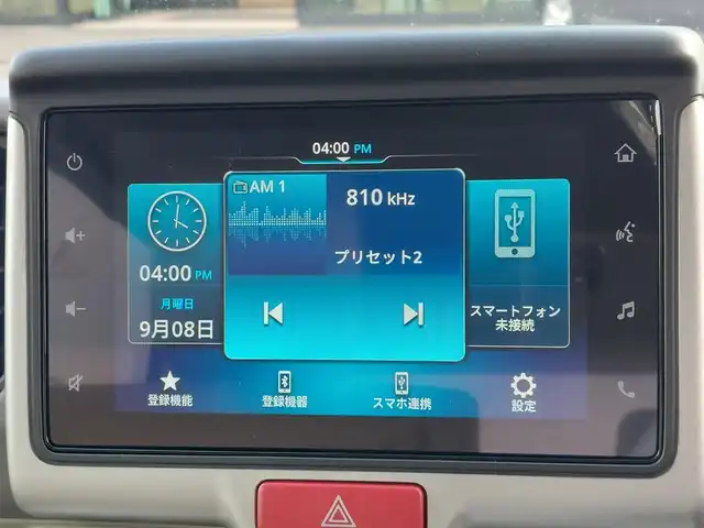 スズキ エブリィ ワゴン PZターボ スペシャル ハイルーフ 東京都 2025(令7)年 0.1千km パールホワイト 届出済未使用車/社外ディスプレイオーディオ/バックカメラ/シートヒーター/両側パワースライドドア/衝突軽減ブレーキ/レーンキープアシスト/コーナーセンサー/電動オートステップ/アイドリングストップ/LEDヘッドライト/スマートキー