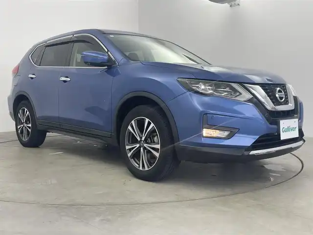 日産 エクストレイル 20X 愛知県 2018(平30)年 2.9万km シャイニングブルー 純正ナビ（フルセグ、CD、DVD、Bluetooth）/4WD/寒冷地仕様/プロパイロット/エマージェンシーブレーキ/車線逸脱警報/インテリジェント4×4/アドバンスドヒルディセントコントロール/アラウンドビューモニター/ドライブレコーダー/ビルトインETC/革巻きステアリング/パワーバックドア/ルーフレール/純正LEDヘッドライト/フォグランプ/純正18インチアルミホイール/取扱説明書