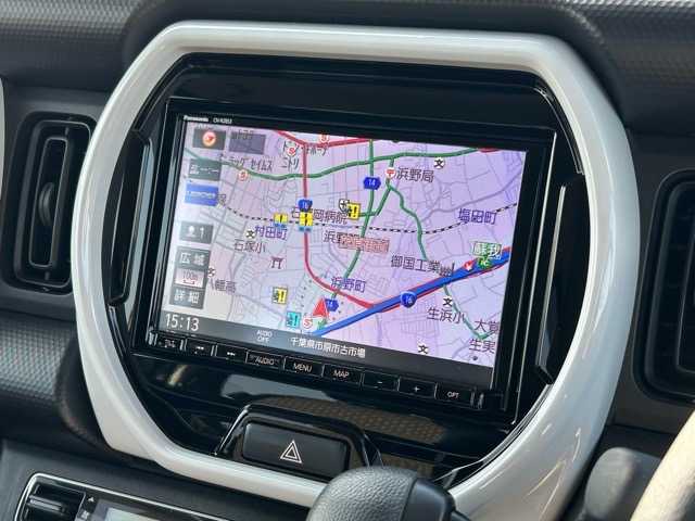 スズキ ハスラー HYBRID G 千葉県 2020(令2)年 1.9万km クールカーキPM 純正8インチナビ/フルセグテレビ/Bluetooth/CD/DVD/ETC/横滑り防止装置/衝突被害軽減システム/車線逸脱警報/コーナーセンサー/前席シートヒーター/フルフラットシート/オートライト/ヘッドライトレベライザー/オートエアコン/プッシュスタート/スペアキー×１/保証書・取扱説明書