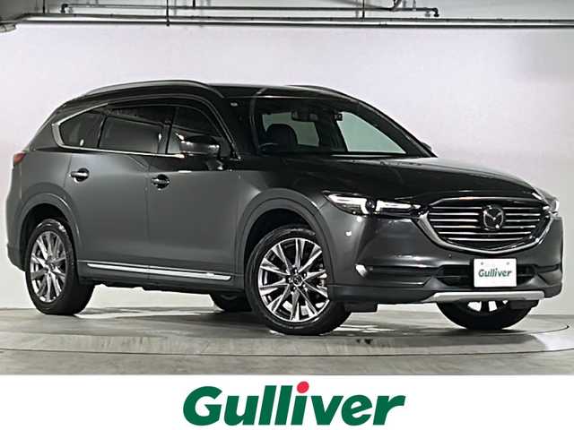 マツダ ＣＸ－８ XD プロアクティブ 広島県 2019(令1)年 4.6万km マシーングレープレミアムM 純正マツダコネクトナビ/（Bluetooth/CD/DVD/AUX/フルセグTV)/360度ビューカメラ/ETC/前方ドライブレコーダー/アダプティブクルーズコントロール/ブラインドスポットモニター/パワーバックドア/メモリーシート（運転席）/シートヒーター（運転席/助手席）/ステアリングヒーター/純正19インチアルミホイール/純正フロアマット/ドアバイザー/LEDヘッドライト/フォグランプ/オートライト/スペアキー1本/エンジンスターター1本/スマートキー/レーンキープアシスト/横滑り防止装置/衝突被害軽減ブレーキ