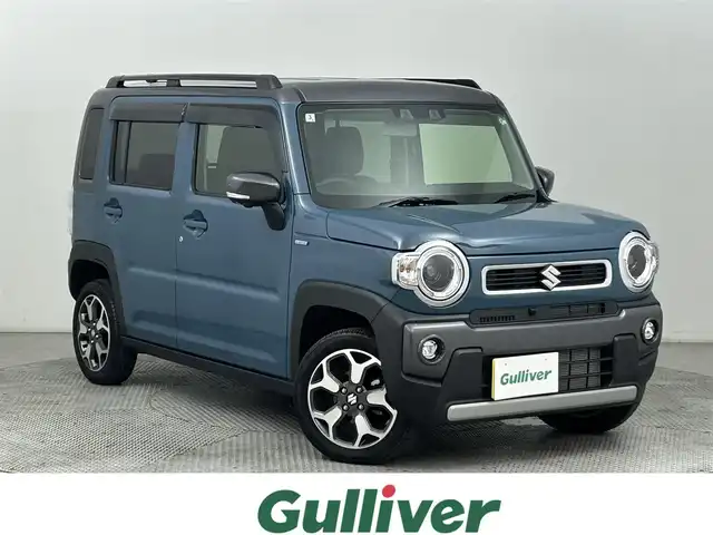 スズキ ハスラー HYBRID X ターボ 道央・札幌 2024(令6)年 0.8万km デニムブルー ガンメタリック 2トーン ・４WD/・純正メモリナビ/・CD/DVD/BT/AppleCarPlay/AndroidAuto/・フルセグテレビ/・USBポート/・アラウンドビューモニター/・衝突軽減ブレーキ/・横滑り防止装置/・レーダークルーズコントロール/・レーンキープアシスト/・アイドリングストップ/・前後コーナーセンサー/・オートマチックハイビーム/・LEDヘッドライト/・LEDフォグランプ/・前席シートヒーター/・パドルシフト/・ミラーヒーター/・グリップコントロール/・スノーモード/・シートバックテーブル/・ドアバイザー/・プッシュスタート/・スマートキー