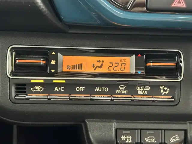 スズキ ハスラー HYBRID X ターボ 道央・札幌 2024(令6)年 0.8万km デニムブルー ガンメタリック 2トーン ・４WD/・純正メモリナビ/・CD/DVD/BT/AppleCarPlay/AndroidAuto/・フルセグテレビ/・USBポート/・アラウンドビューモニター/・衝突軽減ブレーキ/・横滑り防止装置/・レーダークルーズコントロール/・レーンキープアシスト/・アイドリングストップ/・前後コーナーセンサー/・オートマチックハイビーム/・LEDヘッドライト/・LEDフォグランプ/・前席シートヒーター/・パドルシフト/・ミラーヒーター/・グリップコントロール/・スノーモード/・シートバックテーブル/・ドアバイザー/・プッシュスタート/・スマートキー