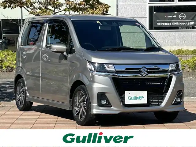 スズキ ワゴンＲ カスタムＺ HYBRID ZX 福島県 2023(令5)年 1.7万km スチールシルバーM 純正ナビゲーション/型番：CN-RZ775W/【CD/DVD/USB/SD/BT/TV】/ドライブレコーダー/ビルトインETC/運転席シートヒーター/デュアルカメラブレーキサポート/アダプティブクルーズコントロール/レーンキープアシスト/アイドリングストップ/LEDオートライト/LEDフォグランプ/純正フロアマット/純正ドアバイザー