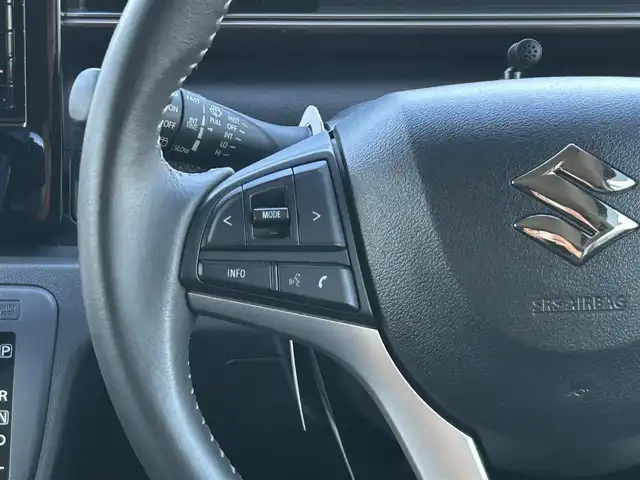 スズキ ワゴンＲ カスタムＺ HYBRID ZX 福島県 2023(令5)年 1.7万km スチールシルバーM 純正ナビゲーション/型番：CN-RZ775W/【CD/DVD/USB/SD/BT/TV】/ドライブレコーダー/ビルトインETC/運転席シートヒーター/デュアルカメラブレーキサポート/アダプティブクルーズコントロール/レーンキープアシスト/アイドリングストップ/LEDオートライト/LEDフォグランプ/純正フロアマット/純正ドアバイザー