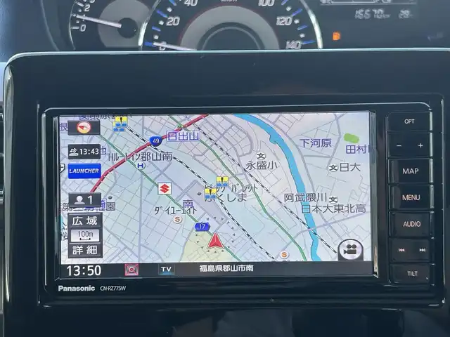スズキ ワゴンＲ カスタムＺ HYBRID ZX 福島県 2023(令5)年 1.7万km スチールシルバーM 純正ナビゲーション/型番：CN-RZ775W/【CD/DVD/USB/SD/BT/TV】/ドライブレコーダー/ビルトインETC/運転席シートヒーター/デュアルカメラブレーキサポート/アダプティブクルーズコントロール/レーンキープアシスト/アイドリングストップ/LEDオートライト/LEDフォグランプ/純正フロアマット/純正ドアバイザー