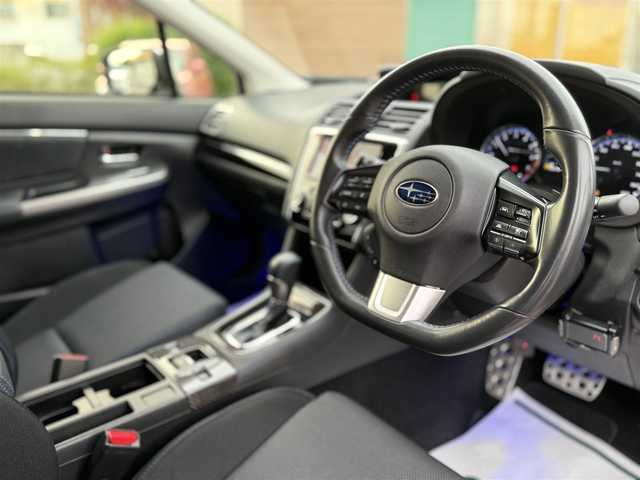 スバル レヴォーグ 1．6GT－S アイサイト 香川県 2014(平26)年 4.8万km クリスタルホワイトP ダイアトーンSDナビ／フルセグ/CD/DVD/Bluetooth/バックカメラ/ＳＴＩスポイラー（F/S/R)/ＢＢＳ１８インチアルミ/アイサイトver3/レーダークルーズコントロール/レーンキープ/ＬＥＤヘッドライト/電動パーキング/前席パワーシート/ビルシュタインサスペンション/社外スピーカー/プッシュスタート/LEDライナー/ウィンカーミラー/フォグライト/フロアマット/ETC/23年製サマータイヤ
