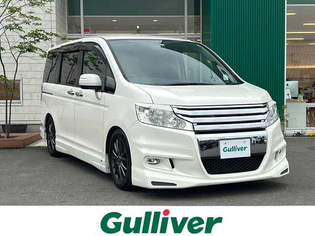 ホンダ ステップワゴン スパーダ S 青森県 2010(平22)年 10.1万km プレミアムホワイトパール 4WD/純正HDDナビ・ワンセグTV/CD・DVD再生/純正フリップダウンモニター/バックカメラ/片側パワースライドドア/パドルシフト/ビルトインETC/社外エンジンスターター/ワイパーデアイサー/HIDライト/フォグランプ/無限エアロ/社外車高調/キーレスキー/スペアキー