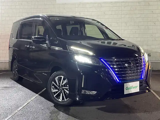 日産 セレナ e－パワー ハイウェイスター V 静岡県 2021(令3)年 5.9万km ダイヤモンドブラック 純正9インチナビ/・Bluetooth/・フルセグテレビ/・バックカメラ/・アラウンドビューモニター/ETC/プロパイロット/エマージェンシーブレーキ/インテリジェントルームミラー/ブラインドスポットモニター/両側パワースライドドア/LEDヘッドライト