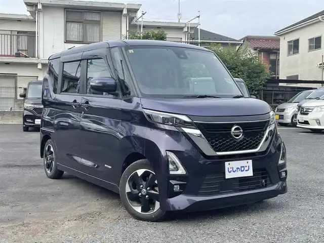 日産 ルークス HWS X プロパイロットED 埼玉県 2020(令2)年 7.6万km アメジストパープル (株)IDOMが運営する【じしゃロン川越店】の自社ローン専用車両になります。/こちらは現金またはオートローンご利用時の価格です。/自社ローンご希望の方は別途その旨お申付け下さい/純正ナビMJ120-D-J/AM/FM/CD/TV/BT接続/LEDヘッドライト/全方位カメラ/プッシュスタート/スマートキー/クルーズコントロール/両側パワースライドドア/ドライブレコーダー
